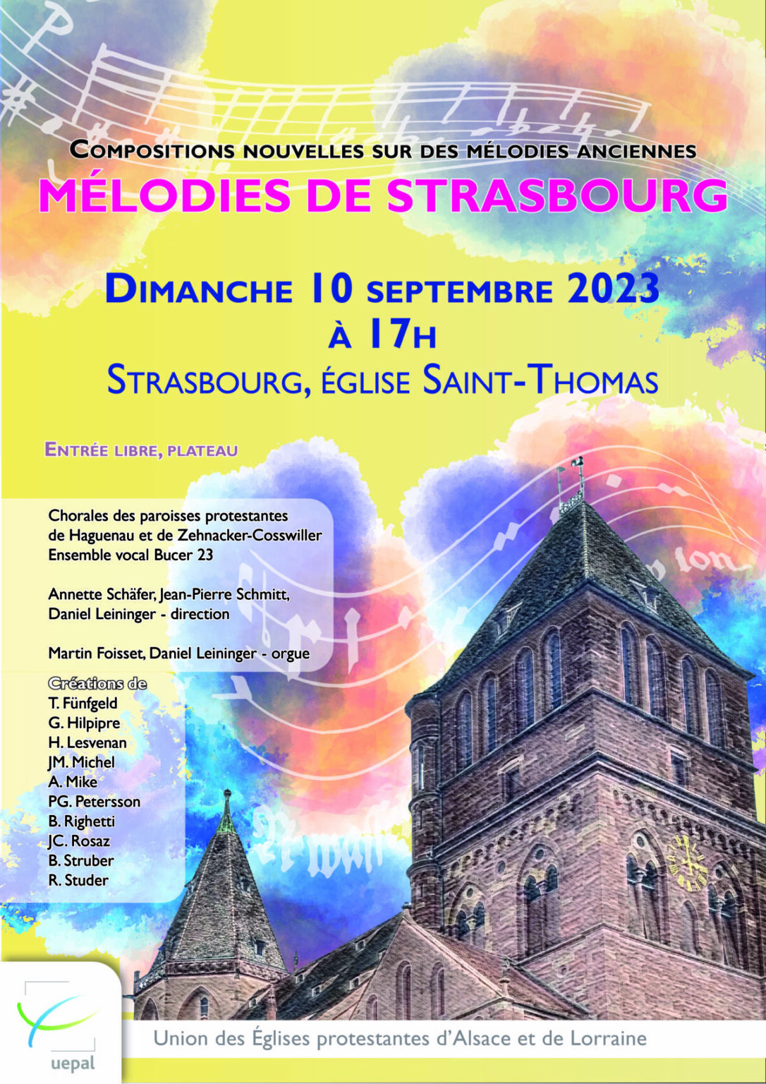 Affiche Mélodies de Strasbourg