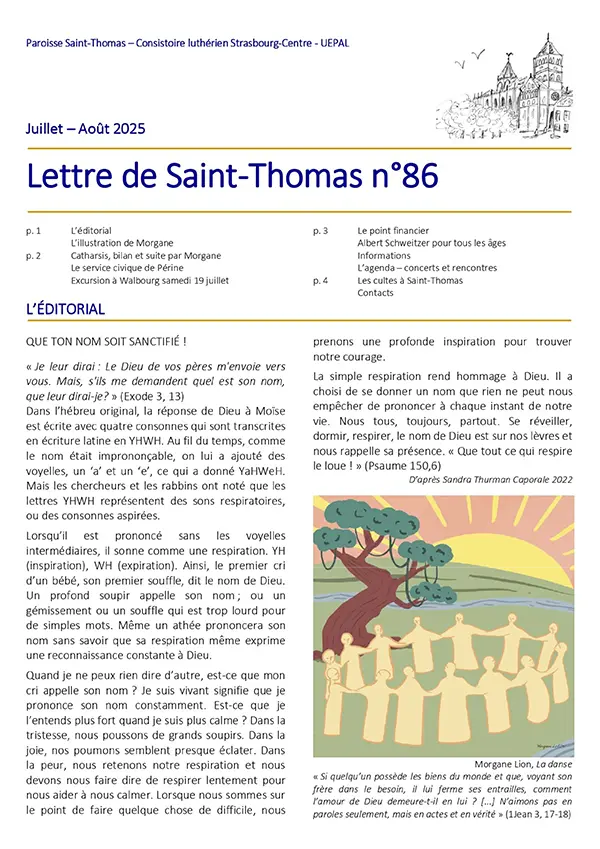 Lettre Saint-Thomas