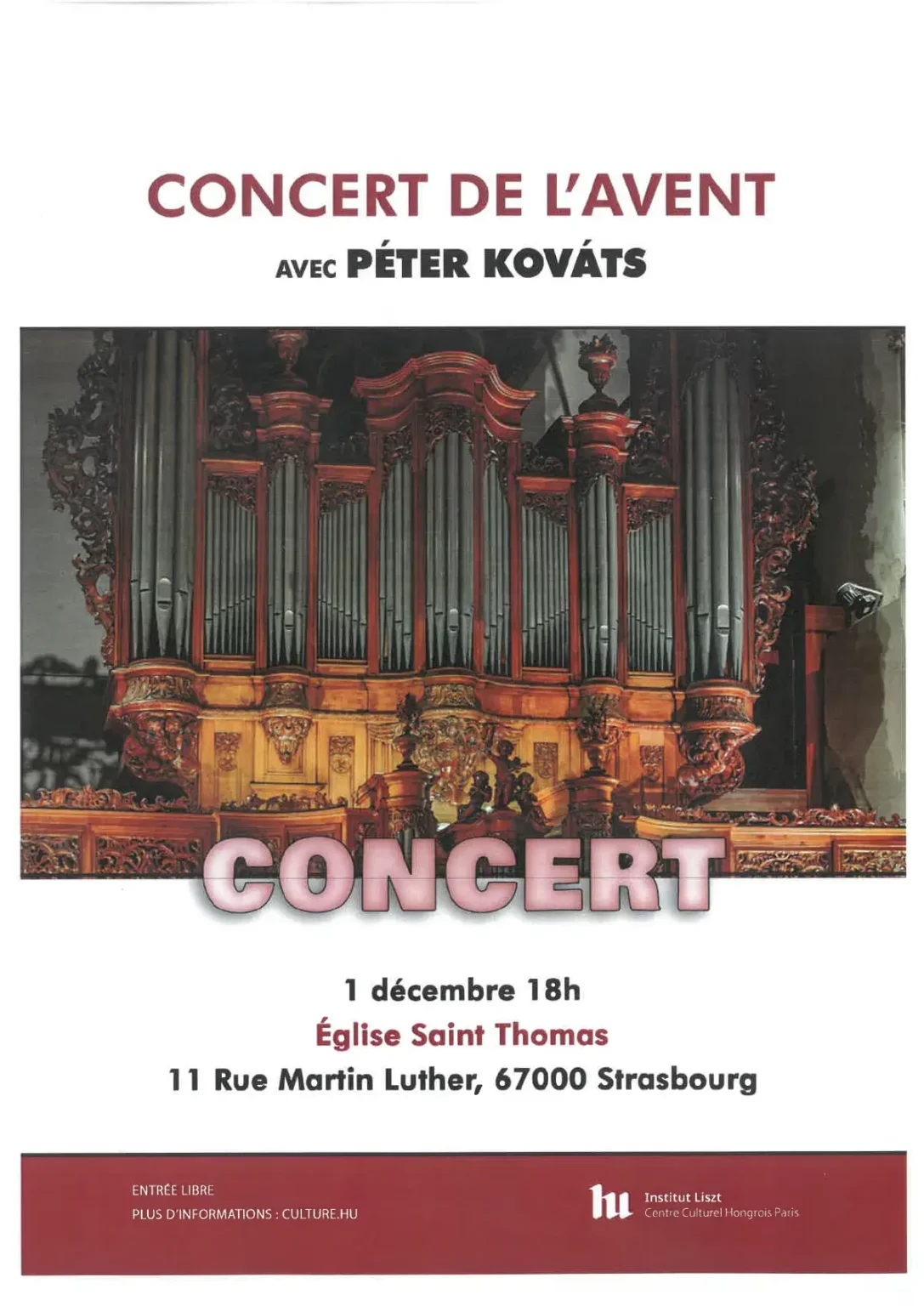 concert Avent Péter Kováts