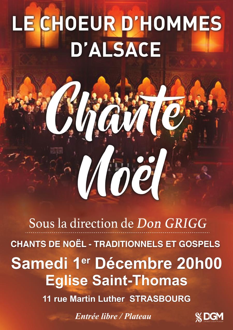 Le Choeur d'Hommes d'Alsace chante Noël