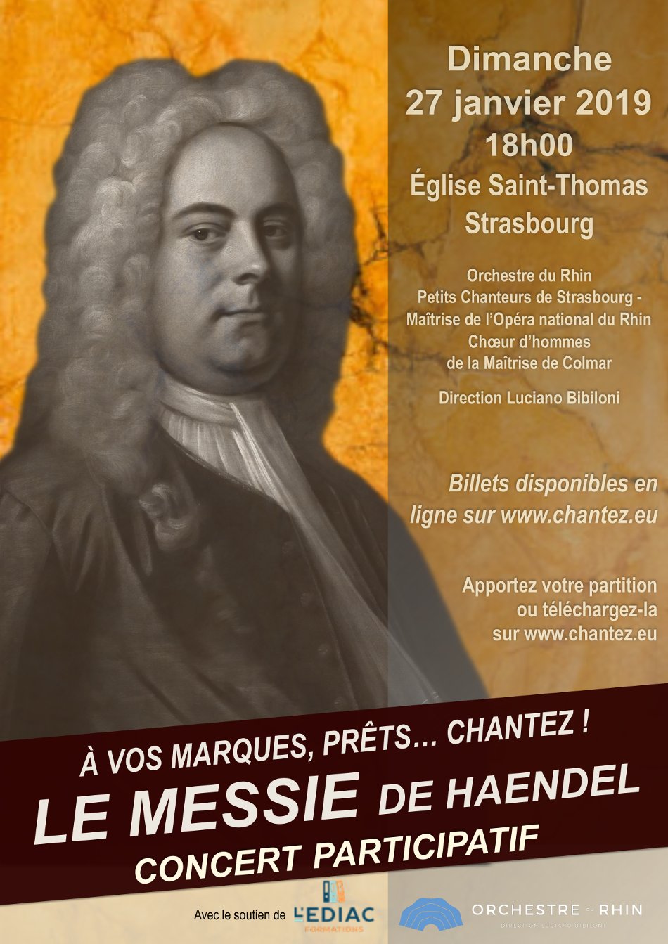 Concert Le Messie de Haendel Strasbourg