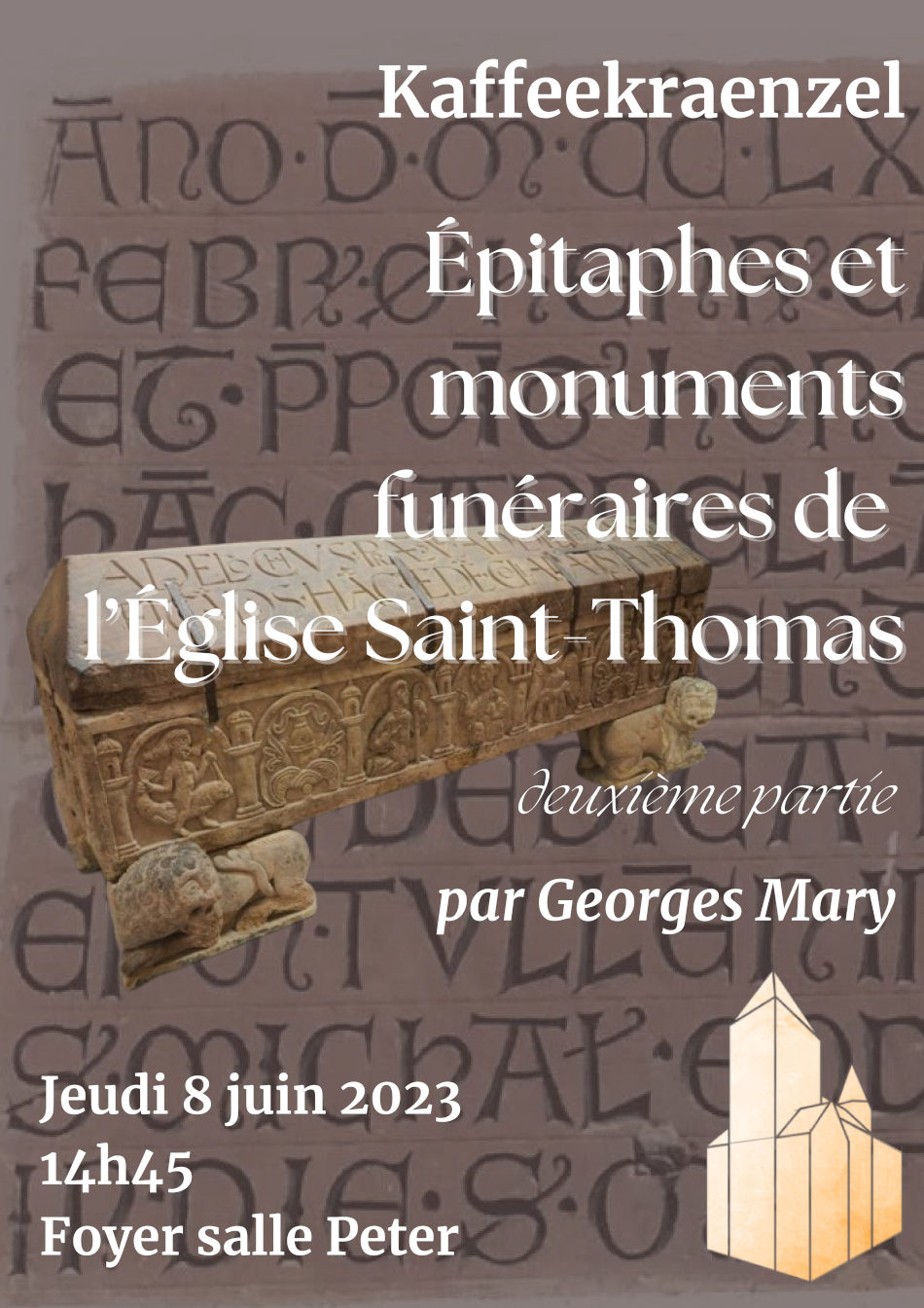 Épitaphes et monuments funéraires de l’Église Saint-Thomas